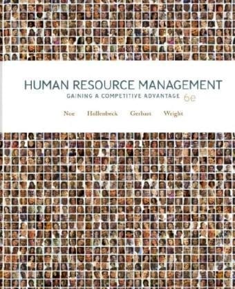 Human Resource Management 6th Edition International Edition 2008 By Noe R A