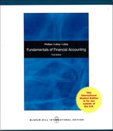 Fundamentals Of Financial Accounting Wi 3rd Edition International Edition 2011 By Phillips F