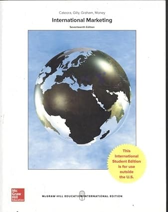 International Marketing 17th Edition International Edition 2016 By Cateora P R