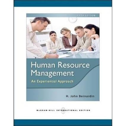 Human Resource Management 5th Edition International Edition 2010 By Bernardin H J
