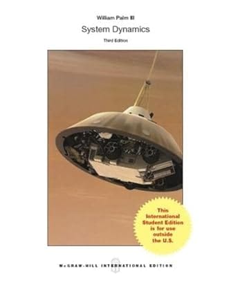 System Dynamics 3rd Edition International Edition 2014 By Palm W