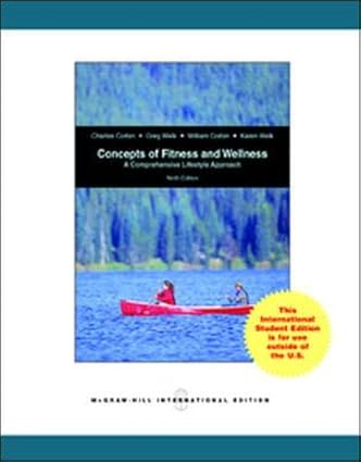 Concepts Of Fitness And Wellness 9th Edition International Edition 2011 By Corbin C B