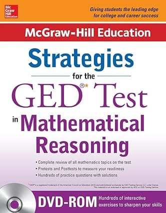 Mcgraw Hill Education Strategies For The Ged Test In Mathematical Reasoning With Dvd Rom 2015 By Mcgraw Hill
