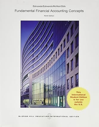 Fundamentals Financial Accounting Concepts 9th Edition International Edition 2016 By Edmonds T P