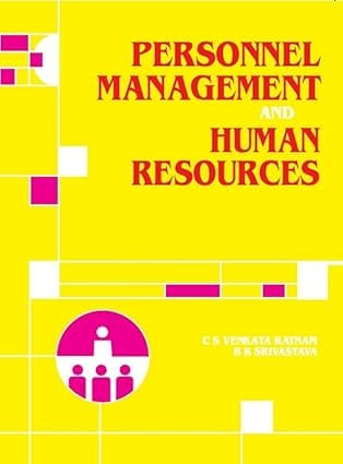 Personnel Management And Human Resources 2011 By Ratnam C S V
