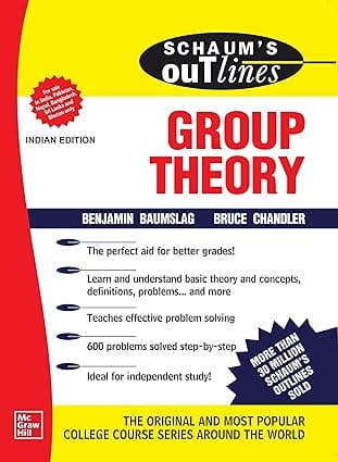 Schaums Outline Of Group Theory 2020 By Baumslag B