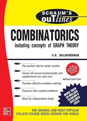 Schaums Outline Of Combinatorics Including Concepts Of Graph Theory 2020 By Balakrishnan V K