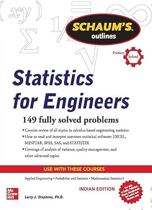 Schaums Outline Of Statistics For Engineers Problem Solved 2020 By Stephens L J