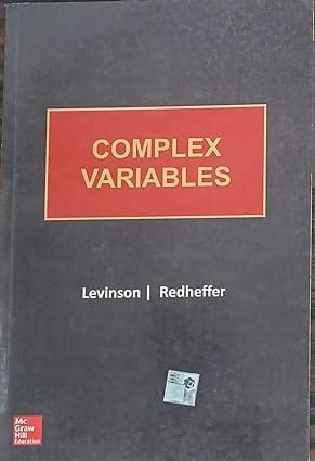 Complex Variables 2015 By Levinson N