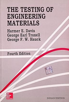 The Testing Of Engineering Materials 4th Edition 2015 By Davis H E