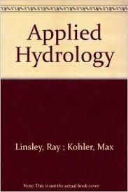Applied Hydrology 2017 By Linsley R K