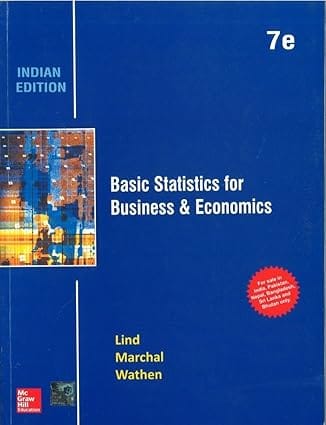 Basic Statistics For Business And Economics 7th Edition 2016 By Lind D A