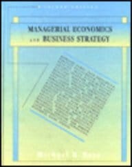 Managerial Economics And Business Strategy, 2nd Edition 1996 By Baye M R