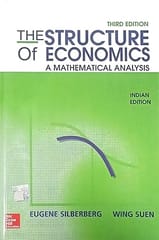 The Structure Of Economics A Mathematical Analysis 3rd Edition 2017 By Silberberg E