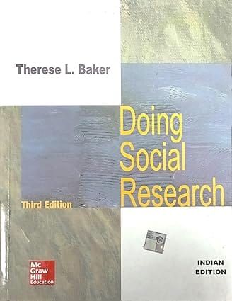 Doing Social Research 3rd Edition 2014 By Baker T L