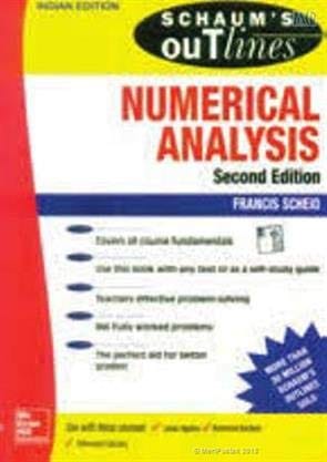 Numerical Analysis 2nd Edition 2017 By Scheid F