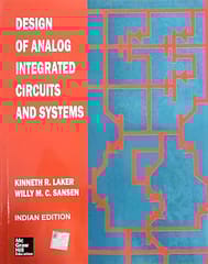 Design Of Analog Integrated Circuits And Systems 2014 By Laker K R