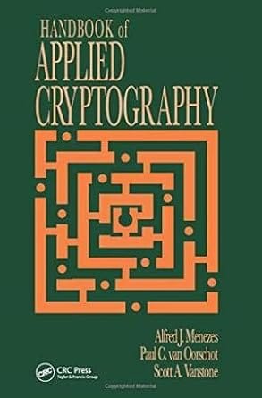 Handbook Of Applied Cryptography (Special Indian Edition) 2018 By Menezes A J