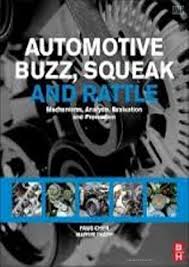 Automotive Buzz Squeak And Rattle Mechanisms Analysis Evaluation And Prevention 2013 By Trapp