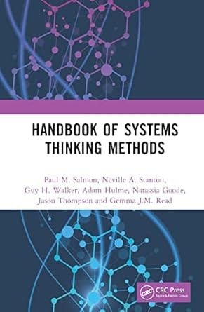 Handbook Of Systems Thinking Methods 2022 By Salmon P M