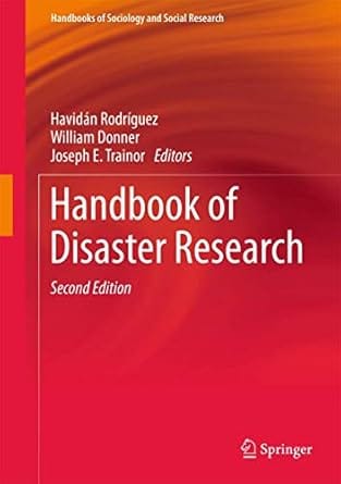 Handbook Of Disaster Research 2nd Edition 2018 By Rodriguez H