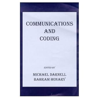 Communications And Coding 1998 By Darnell M
