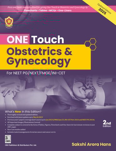 One Touch Obstetrics & Gynecology for NEET/NEXT/FMGE/INI-CET 2nd Edition 2025 By Sakshi Arora Hans