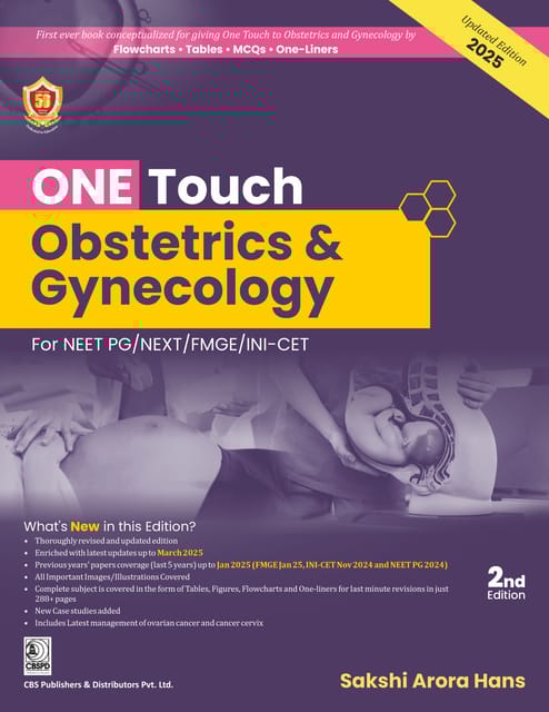 One Touch Obstetrics & Gynecology for NEET/NEXT/FMGE/INI-CET 2nd Edition 2025 By Sakshi Arora Hans