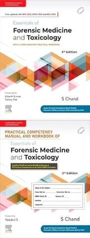 Essentials of Forensic Medicine and Toxicology Set of 2 Volumes 3rd Edition 2025 By Suresh chand
