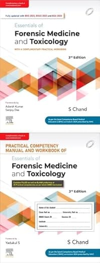 Essentials of Forensic Medicine and Toxicology Set of 2 Volumes 3rd Edition 2025 By Suresh chand