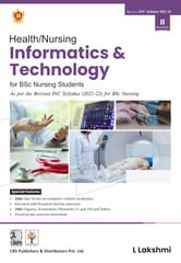 Health/Nursing Informatics & Technology for BSc Nursing Students 1st Edition 2025 By Dr L Lakshmi