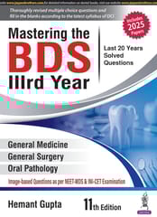 Mastering The Bds Iiird Year (Last 20 Years Solved Questions) 11th Edition 2025 By Hemant Gupta