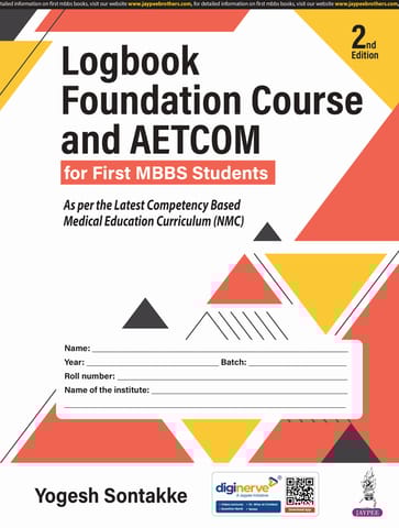 Logbook Foundation Course and AETCOM for First MBBS Students 2nd Edition 2025 By Yogesh Sontakke