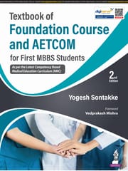 Textbook of Foundation Course and AETCOM for First MBBS Students 2nd Edition 2025 By Yogesh Sontakke