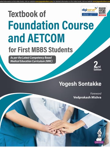 Textbook of Foundation Course and AETCOM for First MBBS Students 2nd Edition 2025 By Yogesh Sontakke