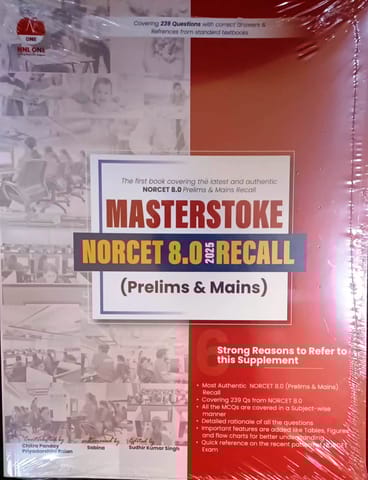 Masterstroke Norcet 8.0 Recall (Prelims & Mains) 2025