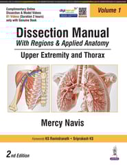 Dissection Manual With Regions & Applied Anatomy Upper Extremity And Thorax Vol.1 With Dvd-Rom 2nd Edition 2025 By Mercy Navis