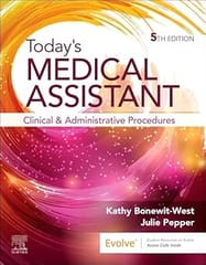 Today's Medical Assistant Clinical and Administrative Procedures 5th Edition 2025 By Bonewit-West
