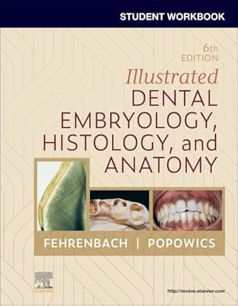 Student Workbook For Illustrated Dental Embryology Histology And Anatomy 6th Edition 2026 By Fehrenbach M J