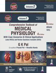 Comprehensive Textbook Of Medical Physiology(2Vols) With Case Scenarios & Clinical Applications 4th Edition 2025 By Gopal Krushna Pal