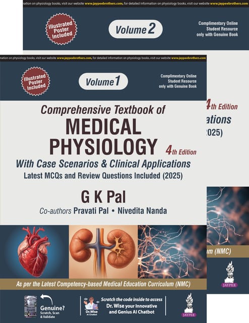 Comprehensive Textbook Of Medical Physiology(2Vols) With Case Scenarios & Clinical Applications 4th Edition 2025 By Gopal Krushna Pal