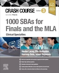 Crash Course 1000 Sbas For Finals And The Mla Clinical Specialties 3rd Edition 2026 By Lacey H