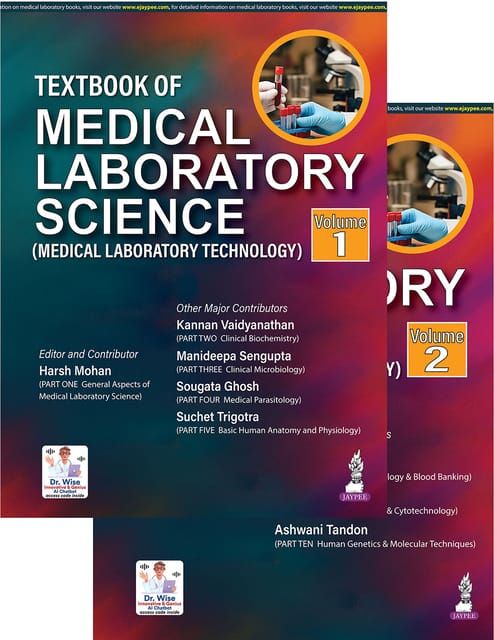 Textbook Of Medical Laboratory Science (Medical Laboratory Technology) (2Vols) 1st Edition 2025 By Harsh Mohan