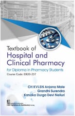 Textbook of Hospital and Clinical Pharmacy for Diploma in Pharmacy Students Course Code ER20-25T 2026 2026 By CH KVLSN Anjana Male�