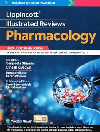 LIR Pharmacology South Asia Edition 3rd Edition 2025 By Whalen