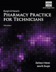 Pharmacy Practice For Technicians 5th Edition 2015 By Hanan Z I