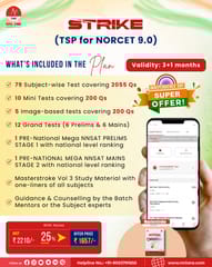 STRIKE TSP for NORCET 9.0 Validity 3+1 Months