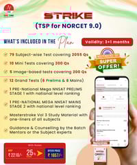 STRIKE TSP for NORCET 9.0 Validity 3+1 Months