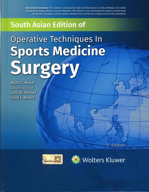 Operative Techniques In Sprots Medicine Surgery 3rd South Asia Edition 2025 By Miller M D