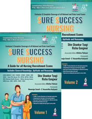 Sure Success Nursing-A Guide For All Nursing Recruitment Exams (2Vols) 1st Edition 2026 By Shiv Shankar Tyagi
